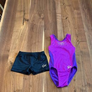 One GK leotard and One pair of GK shorts
